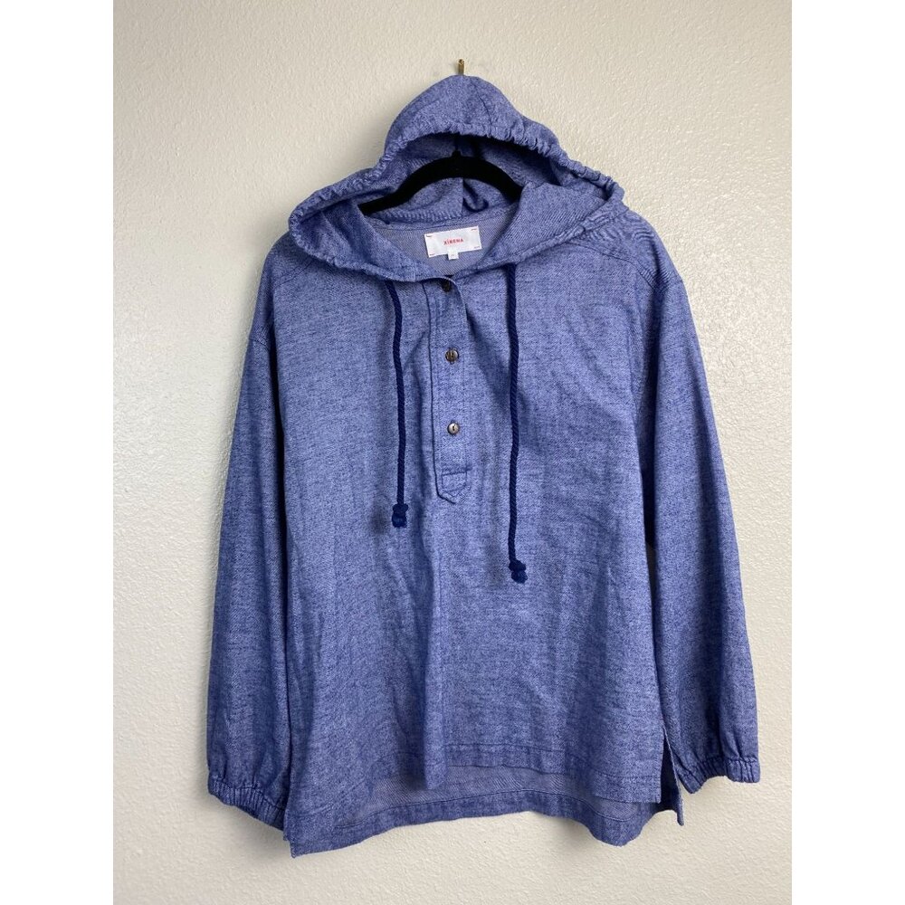 XiRENA Blue Hooded Sweatshirt